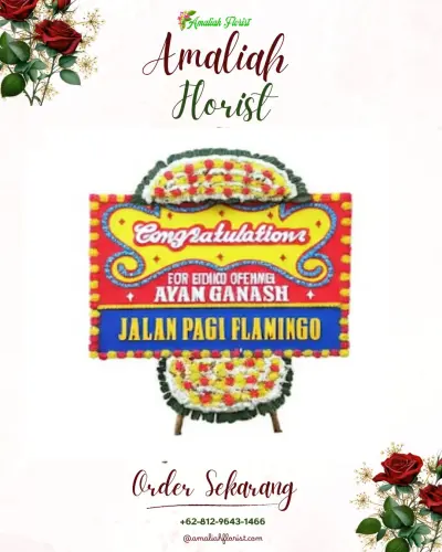 Bunga Papan Congratulation di Batu Wisata